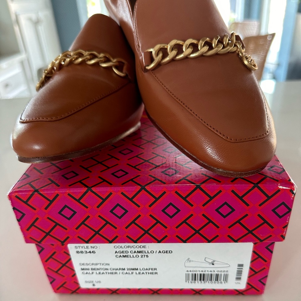 NEW Tory Burch Mini Benton Charm Loafer Size 8